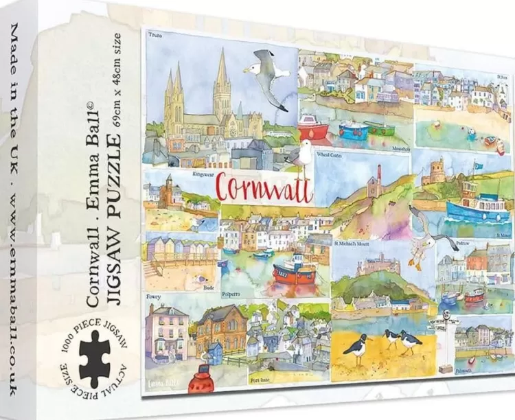 Great British Jigsaws Landscape*Emma Ball - Cornwall - 1000 Piece Jigsaw Puzzle