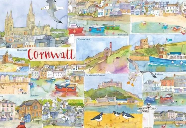 Great British Jigsaws Landscape*Emma Ball - Cornwall - 1000 Piece Jigsaw Puzzle