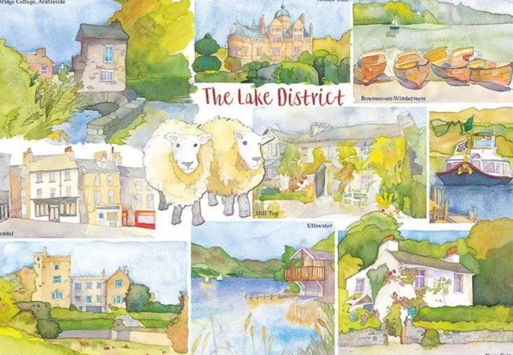 Great British Jigsaws Landscape*Emma Ball - Lake District - 1000 Piece Jigsaw Puzzle