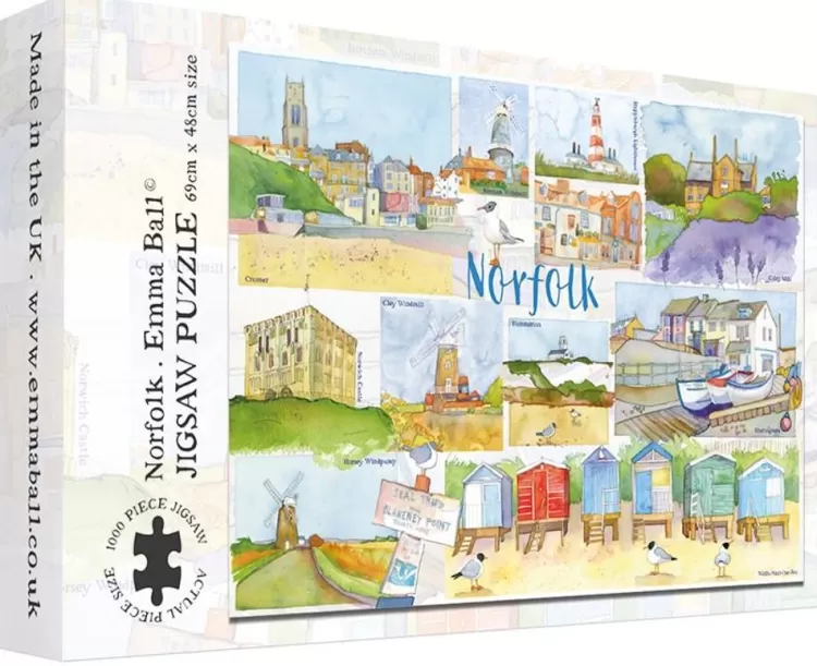 Great British Jigsaws Landscape*Emma Ball - Norfolk - 1000 Piece Jigsaw Puzzle