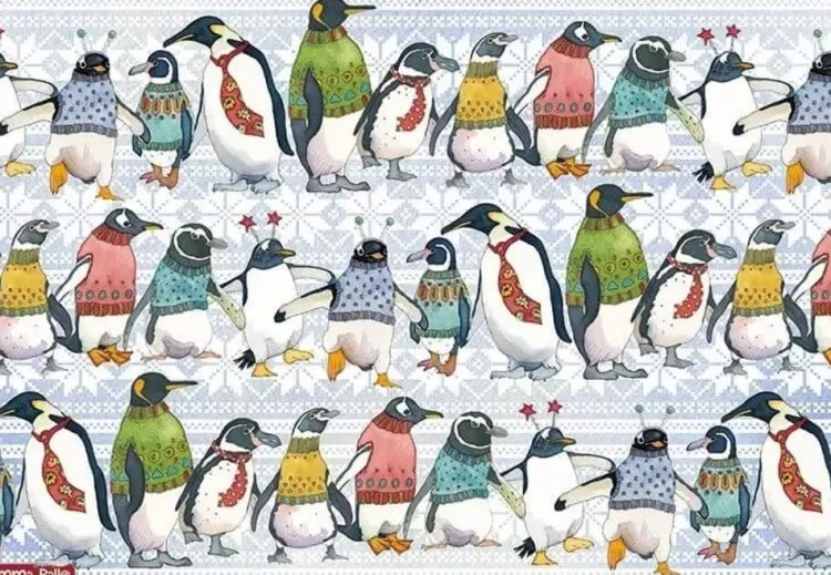 Great British Jigsaws Animals & Wildlife*Emma Ball - Penguins In Pullovers - 1000 Piece Jigsaw Puzzle