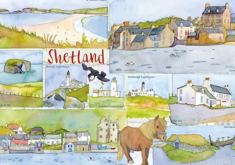 Great British Jigsaws Landscape*Emma Ball - Shetland - 1000 Piece Jigsaw Puzzle