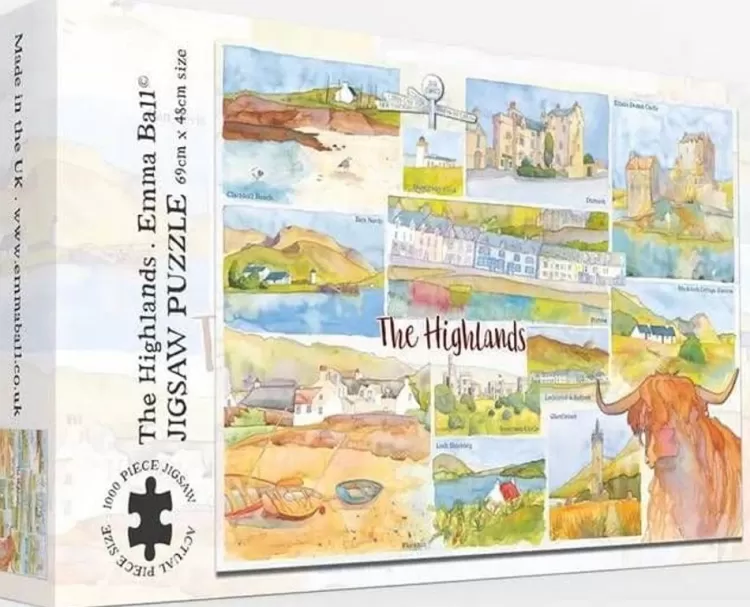 Great British Jigsaws Landscape*Emma Ball - The Highlands - 1000 Piece Jigsaw Puzzle