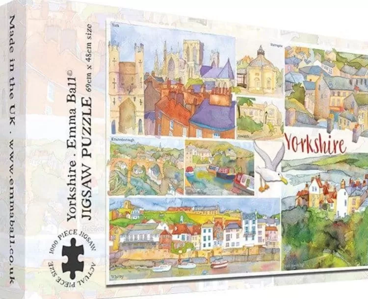 Great British Jigsaws Yorkshire*Emma Ball - Yorkshire - 1000 Piece Jigsaw Puzzle