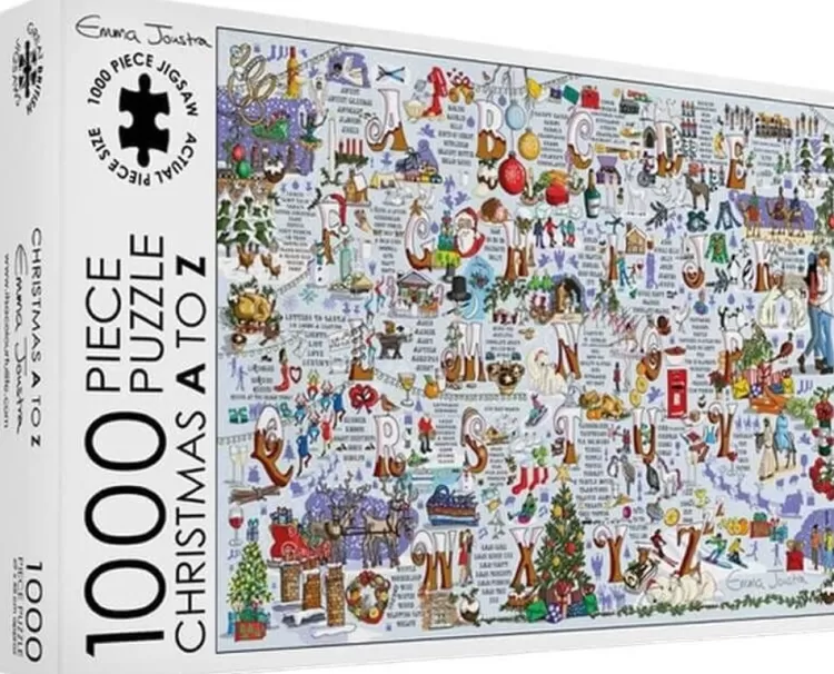 Great British Jigsaws Christmas*Emma Joustra - Christmas A-Z - 1000 Piece Jigsaw Puzzle