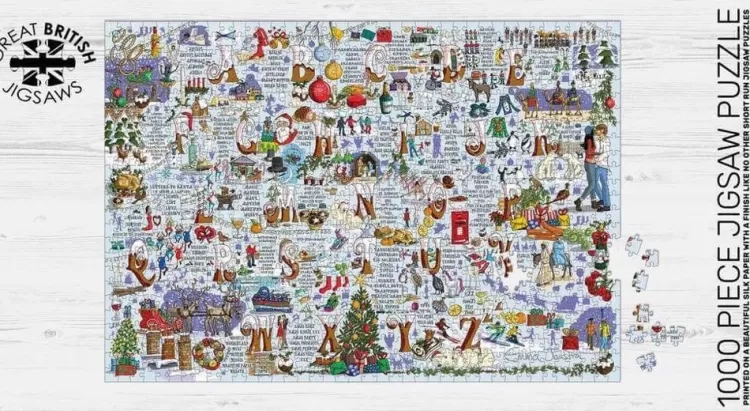 Great British Jigsaws Christmas*Emma Joustra - Christmas A-Z - 1000 Piece Jigsaw Puzzle