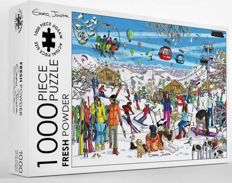 Great British Jigsaws Pastimes*Emma Joustra - Fresh Powder - 1000 Piece Jigsaw Puzzle