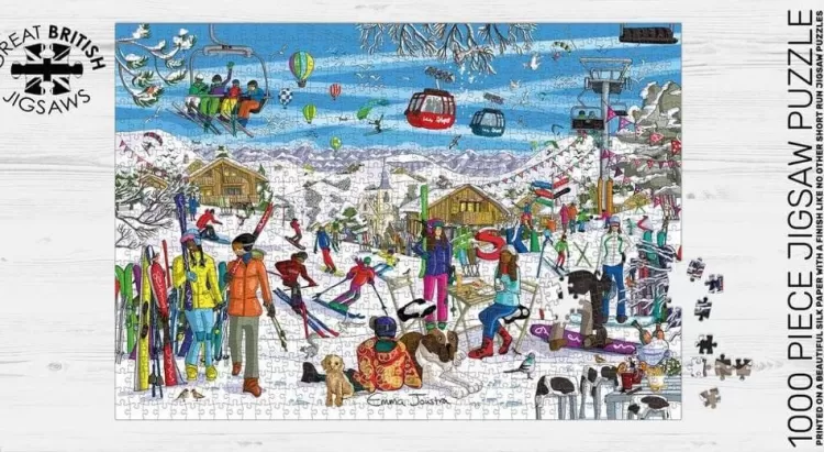 Great British Jigsaws Pastimes*Emma Joustra - Fresh Powder - 1000 Piece Jigsaw Puzzle