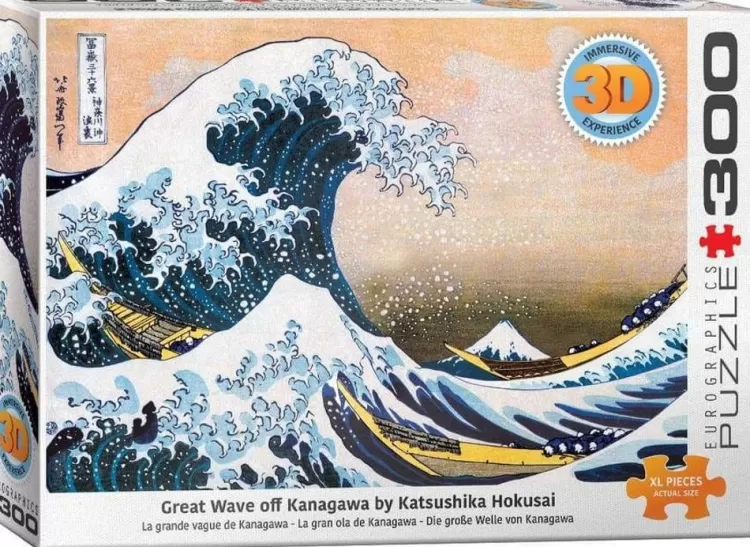 Eurographics Art* - 3D Great Wave Of Kanagawa - 300 Piece Jigsaw Puzzle