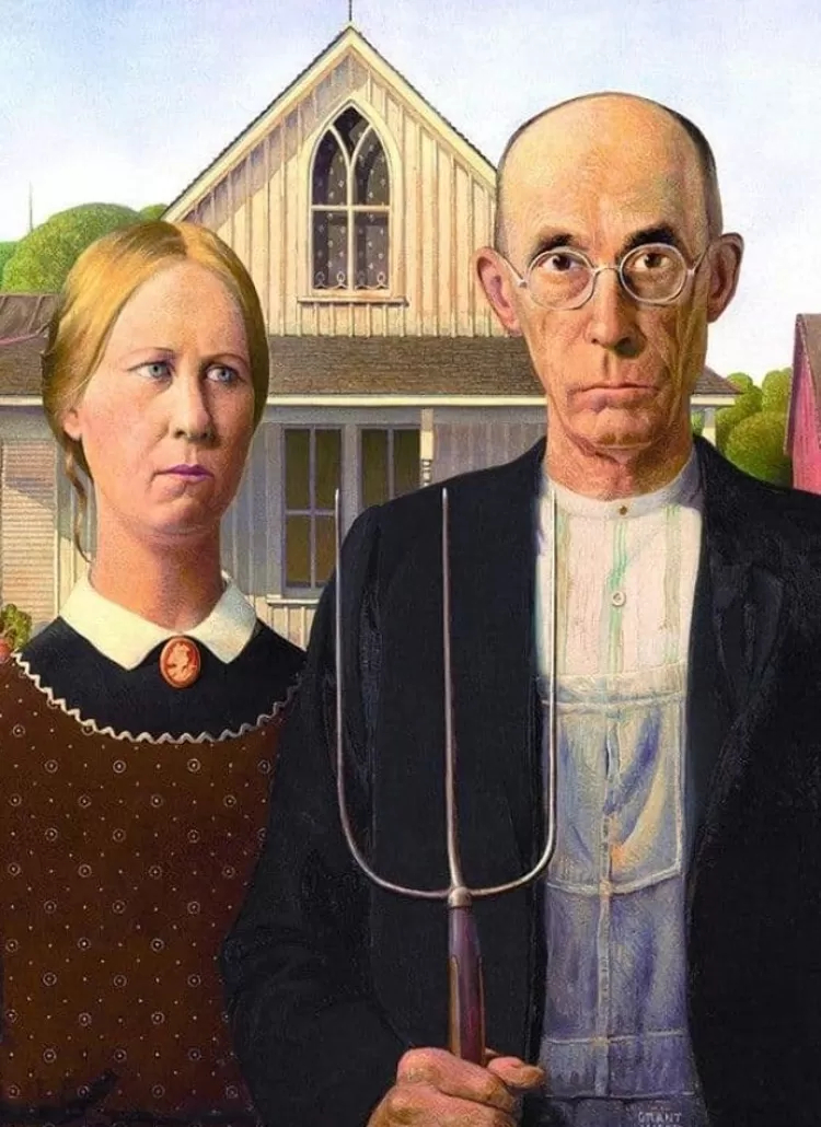 Eurographics Art* - American Gothic - 1000 Piece Jigsaw Puzzle