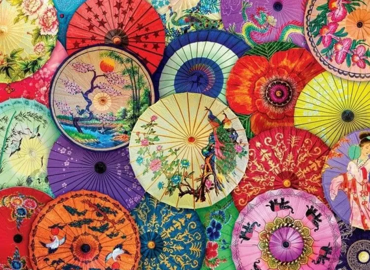 Eurographics Challenging* - Asian Paper Umbrella - 1000 Piece Jigsaw Puzzle