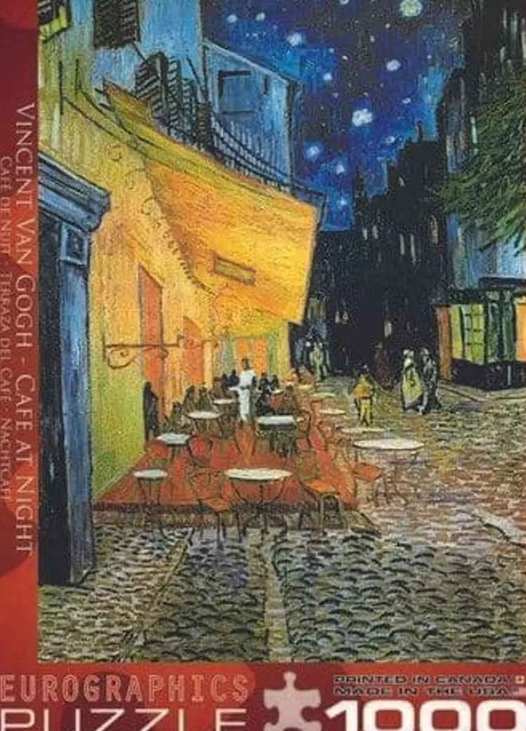 Eurographics Art* - Cafe At Night Vincent Van Gogh - 1000 Piece Jigsaw Puzzle