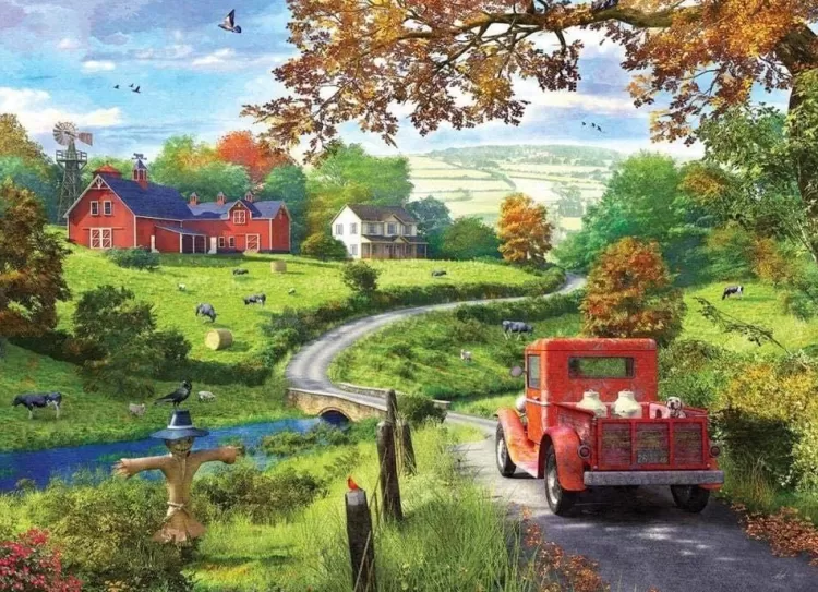 Eurographics Trains & Transport* - Country Drive - 1000 Piece Jigsaw Puzzle