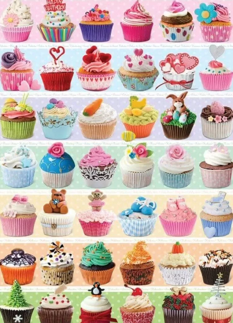 Eurographics Food & Drink* - Cupcake Celebration - 1000 Piece Jigsaw Puzzle