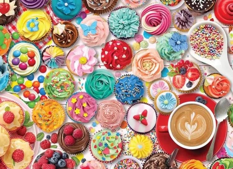 Eurographics Food & Drink* - Cupcake Party - 1000 Piece Jigsaw Puzzle