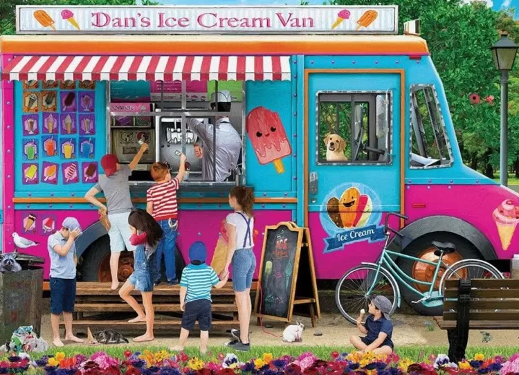 Eurographics Trains & Transport* - Dan'S Ice Cream Van - 1000 Piece Jigsaw Puzzle