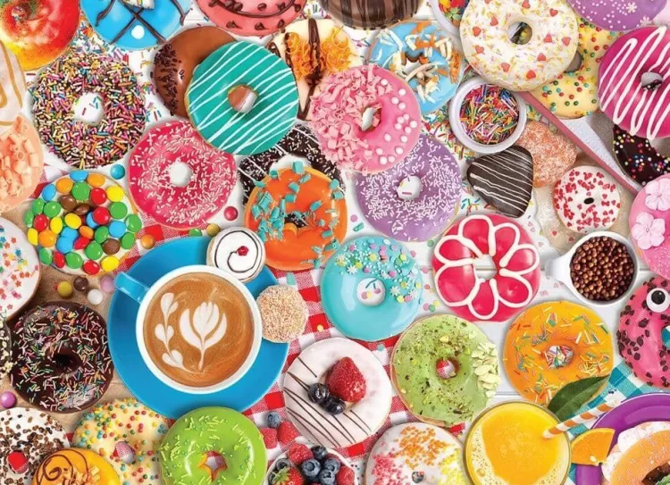 Eurographics Food & Drink* - Donut Party - 1000 Piece Jigsaw Puzzle