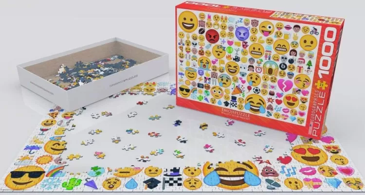 Eurographics Challenging* - Emojipuzzle - 1000 Piece Jigsaw Puzzle