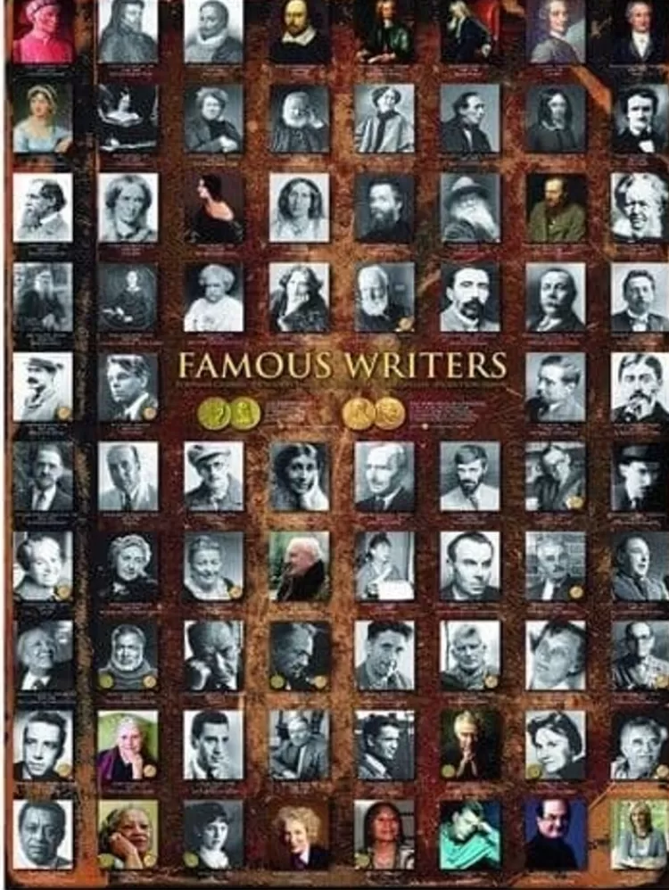 Eurographics Sound & Screen* - Famous Writers - 1000 Piece Jigsaw Puzzle