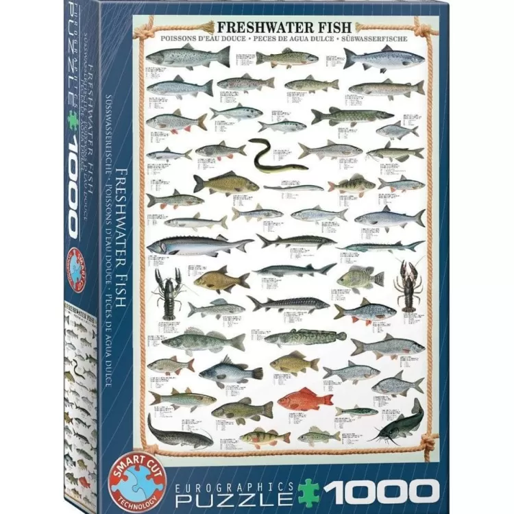 Eurographics Pastimes* - Freshwater Fish - 1000 Piece Jigsaw Puzzle