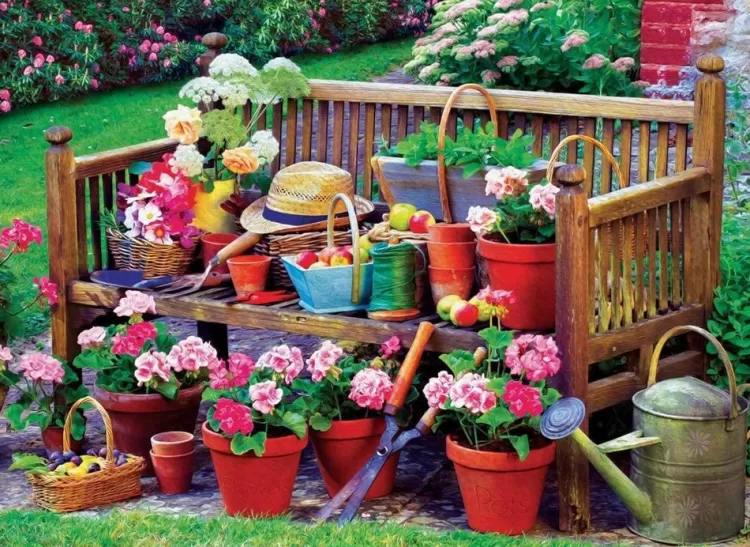 Eurographics Pastimes* - Garden Bench - 1000 Piece Jigsaw Puzzle