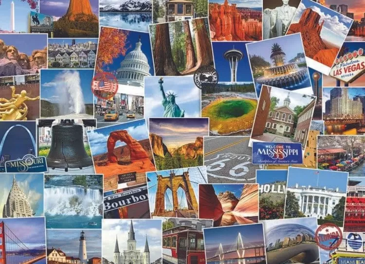 Eurographics Locations & Buildings* - Globetrotter Usa - 1000 Piece Jigsaw Puzzle