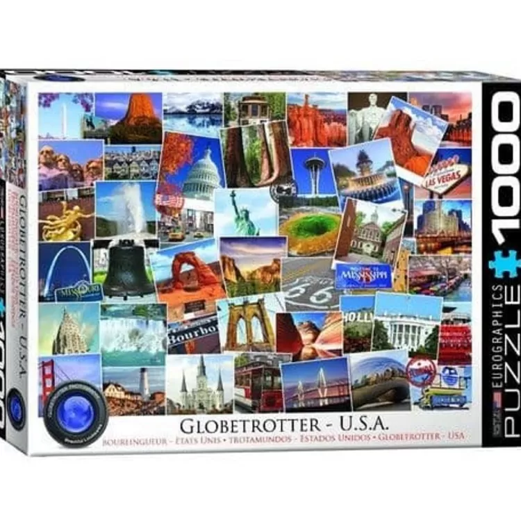 Eurographics Locations & Buildings* - Globetrotter Usa - 1000 Piece Jigsaw Puzzle