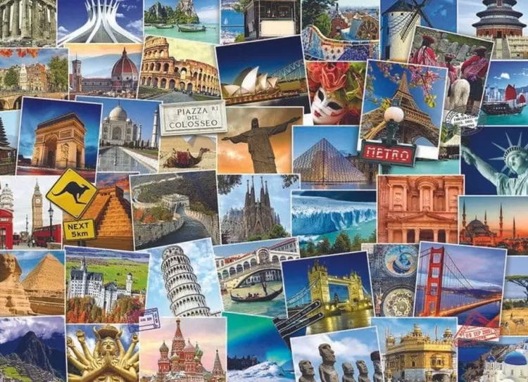 Eurographics Locations & Buildings* - Globetrotter World - 1000 Piece Jigsaw Puzzle