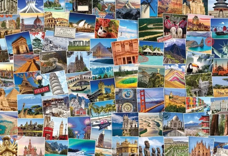 Eurographics Locations & Buildings* - Globetrotter World - 2000 Piece Jigsaw Puzzle