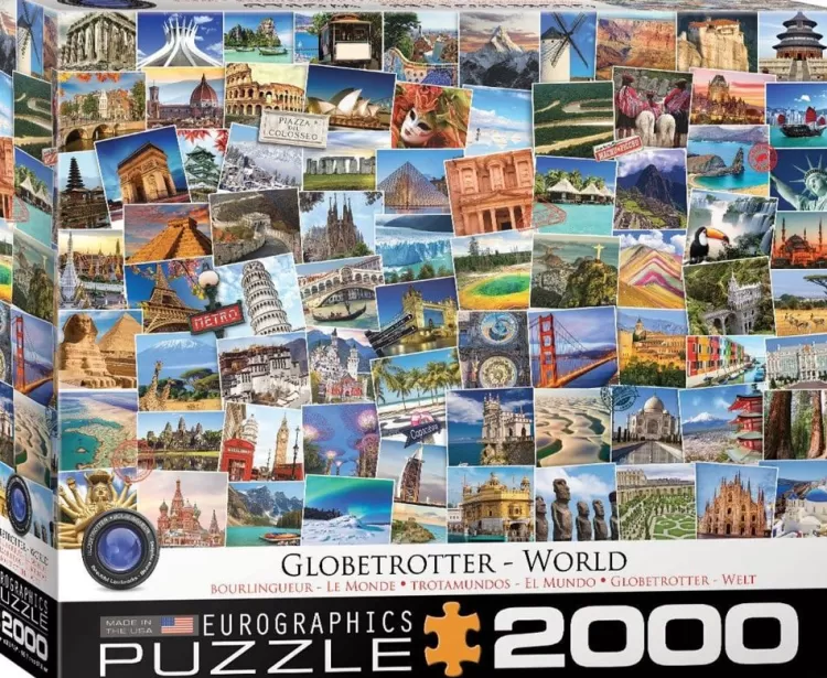 Eurographics Locations & Buildings* - Globetrotter World - 2000 Piece Jigsaw Puzzle