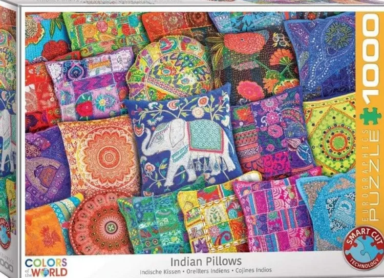 Eurographics Challenging* - Indian Pillows - 1000 Piece Jigsaw Puzzle