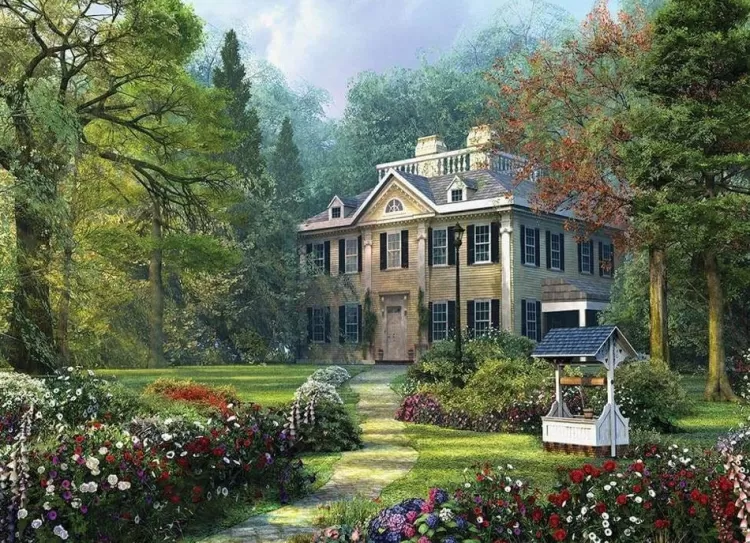 Eurographics Locations & Buildings* - Longfellow House - 1000 Piece Jigsaw Puzzle