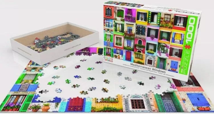 Eurographics Locations & Buildings* - Mediterranean Windows - 1000 Piece Jigsaw Puzzle