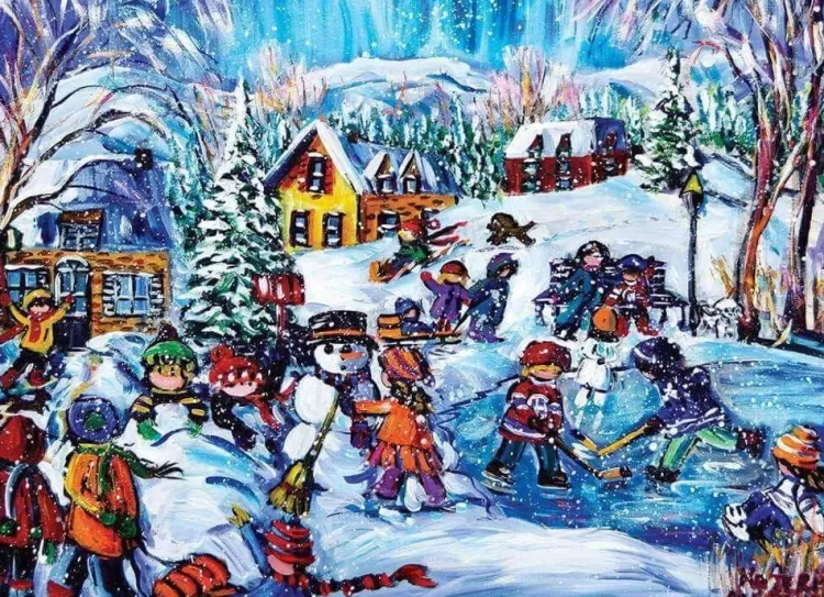 Eurographics Pastimes* - Mertikas - Snow Day - 1000 Piece Jigsaw Puzzle