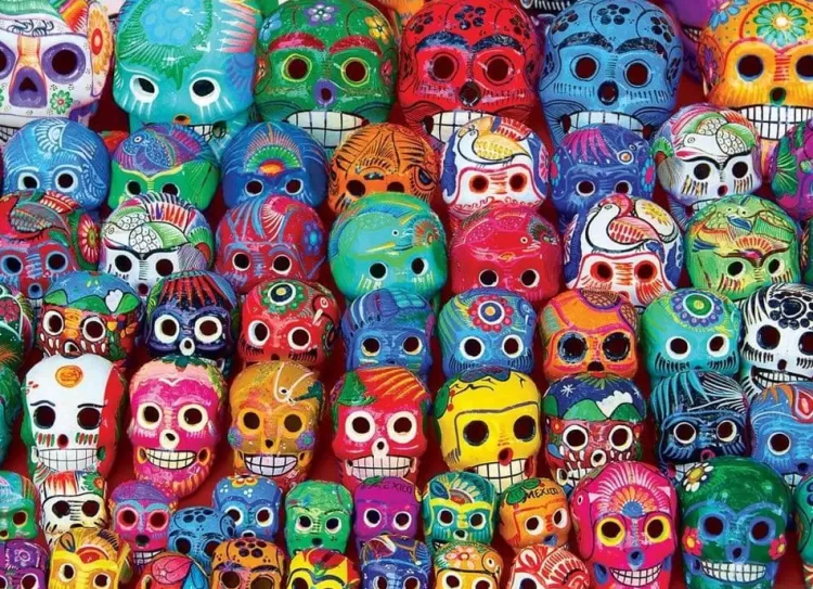 Eurographics Challenging* - Mexican Skulls - 1000 Piece Jigsaw Puzzle