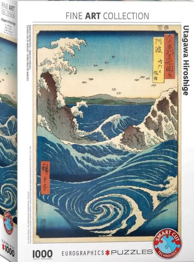 Eurographics Locations & Buildings* - Naruto Whirlpool Hiroshige - 1000 Piece Jigsaw Puzzle