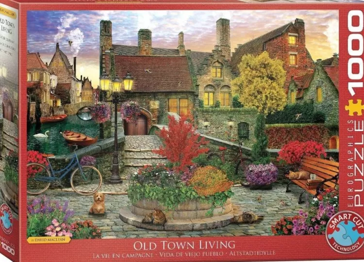 Eurographics Cottages* - Old Town Living - 1000 Piece Jigsaw Puzzle