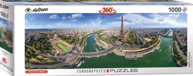 Eurographics Panoramic* - Paris - France - 1000 Piece Jigsaw Puzzle Panoramic