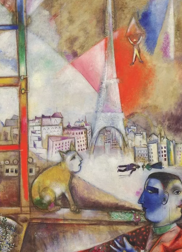 Eurographics Art* - Paris Through The Window - Marc Chagall - 1000 Piece Jigsaw Puzzle