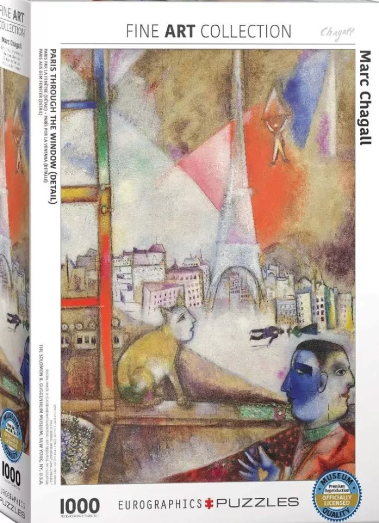 Eurographics Art* - Paris Through The Window - Marc Chagall - 1000 Piece Jigsaw Puzzle