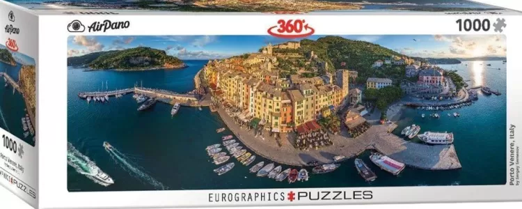 Eurographics Panoramic* - Porto Venere Italy - 1000 Piece Panoramic Jigsaw Puzzle