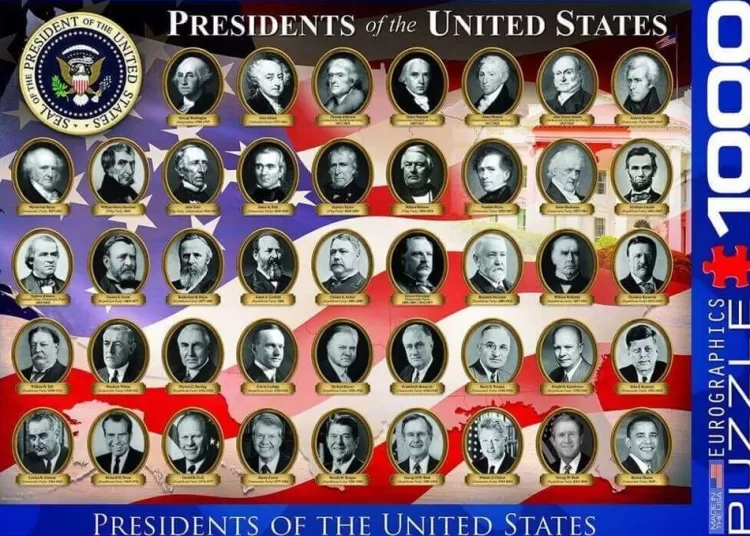 Eurographics Pastimes* - Presidents Of The Usa - 1000 Piece Jigsaw Puzzle