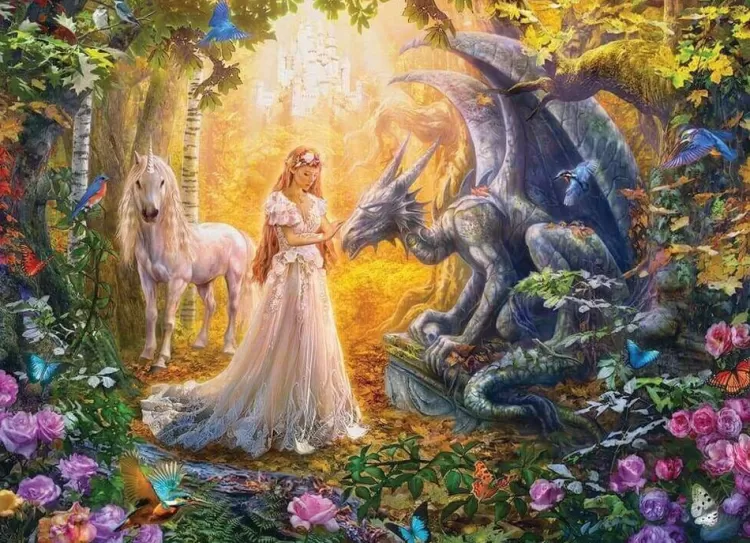 Eurographics Fantasy* - Princess Garden - 500Xl Jigsaw Puzzle