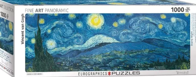 Eurographics Panoramic* - Starry Night Van Gogh - 1000 Piece Panoramic Jigsaw Puzzle
