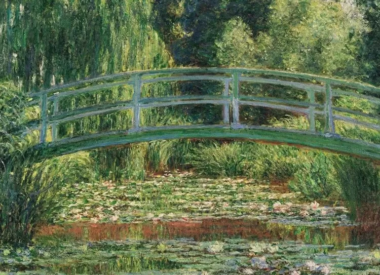 Eurographics Art* - The Japanese Footbridge - Monet - 1000 Piece Jigsaw Puzzle