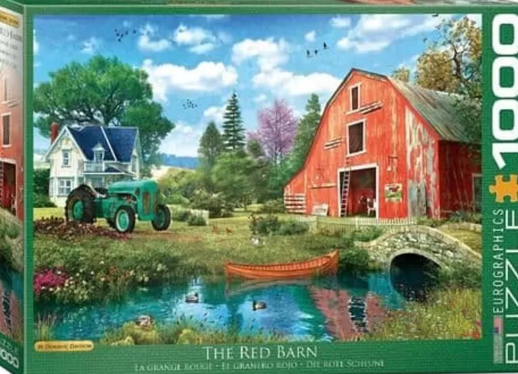 Eurographics Farming* - The Red Barn - 1000 Piece Jigsaw Puzzle