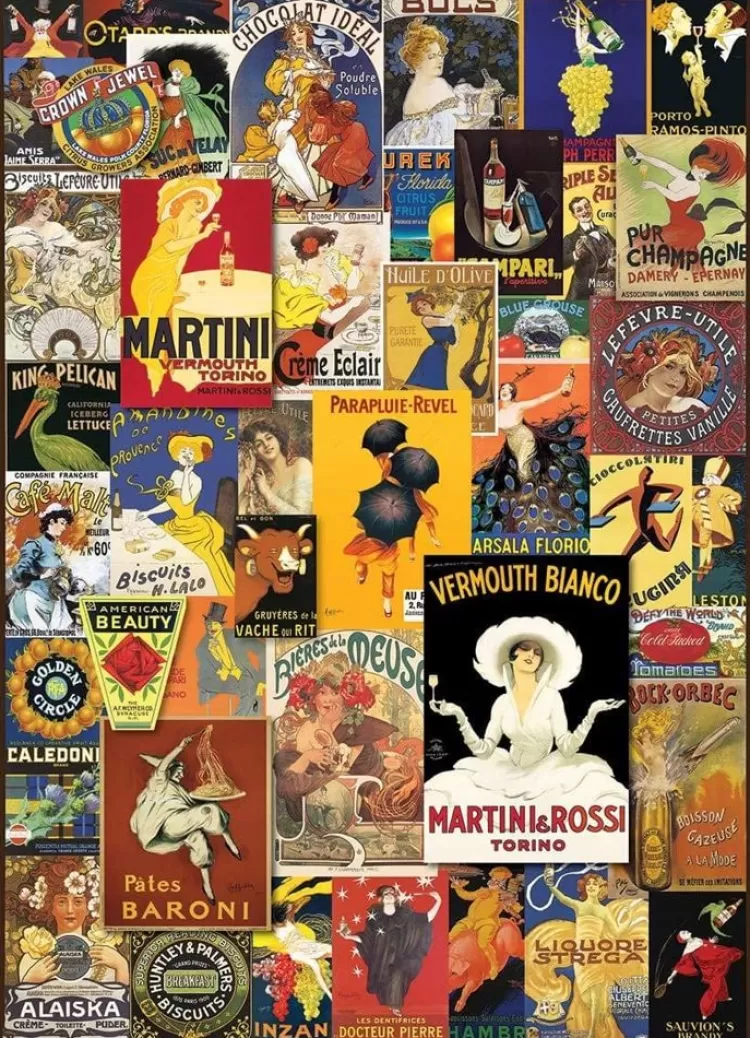 Eurographics Nostalgia* - Vintage Posters - 1000 Piece Jigsaw Puzzle