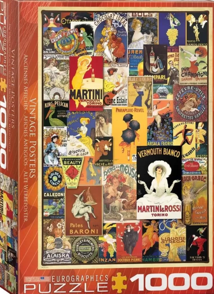 Eurographics Nostalgia* - Vintage Posters - 1000 Piece Jigsaw Puzzle