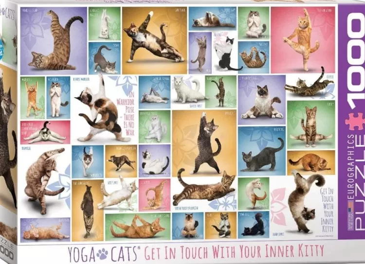 Eurographics Animals & Wildlife* - Yoga Cats - 1000 Piece Jigsaw Puzzle