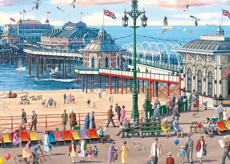 Jumbo Locations & Buildings*Falcon De Luxe - Brighton Pier - 1000 Piece Jigsaw Puzzle